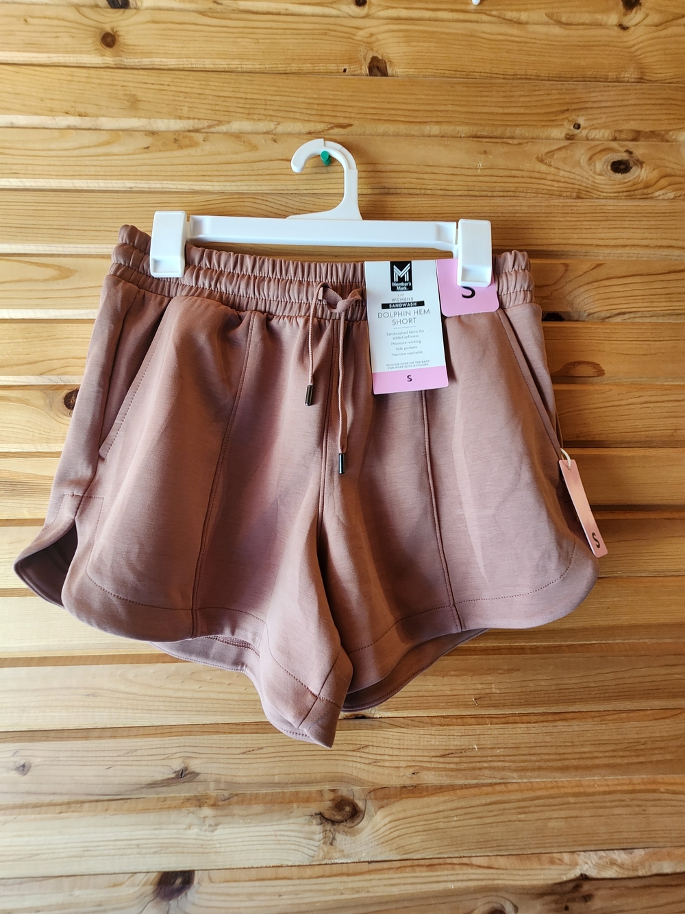 Dolphin Hem Athletic Shorts in Dusty Rose - Women’s